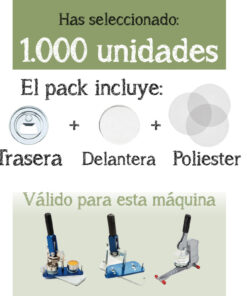 Chapas de abrebotellas con imán 59mm. - 1,000 unidades