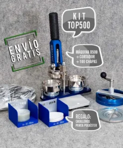 Kit Top500 para hacer chapas personalizadas, ¡elige entre 5 tamaños!