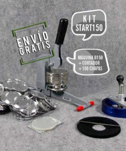 Máquina B150 para hacer chapas personalizadas de 59mm. Capaz de fabricar  chapas con traseras de alfiler, imán, espejo o abrebotellas con imán :  : Bricolaje y herramientas