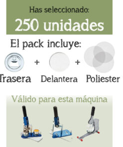 Chapas de abrebotellas con imán 59mm. - 250 unidades
