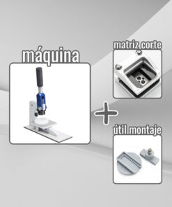 Máquina y kit para hacer llaveros C50 - Kit llaveros 25x40mm