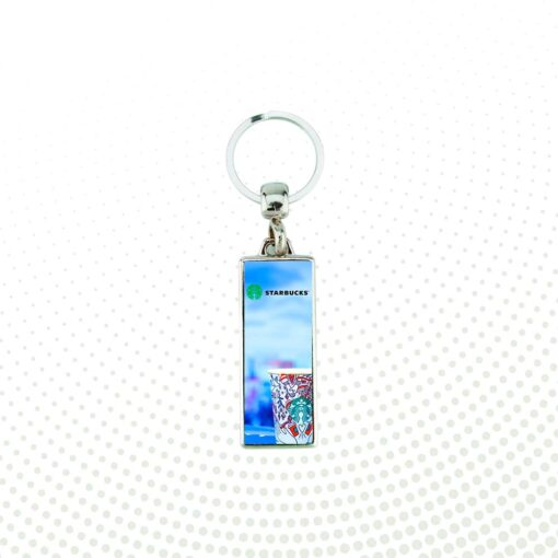 llavero rectangular metalico personalizado